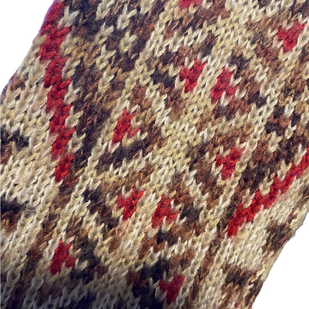Lucky Brand Cardigan Sweater Women’s Size M Neutral Aztec Pattern Open Front - Picture 7 of 10